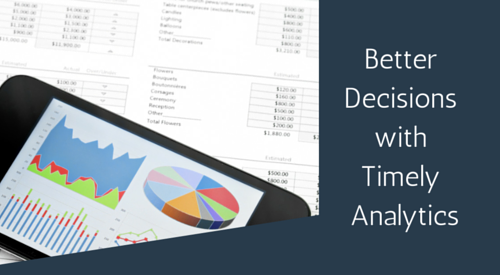 Better decisions with timely analytics